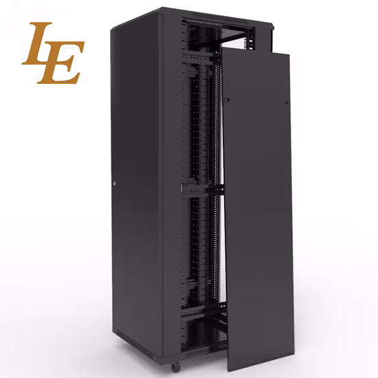 Le Floor Standing SPCC Vented Server Rack OEM 4u-48u 19 Inch Network Cabinet