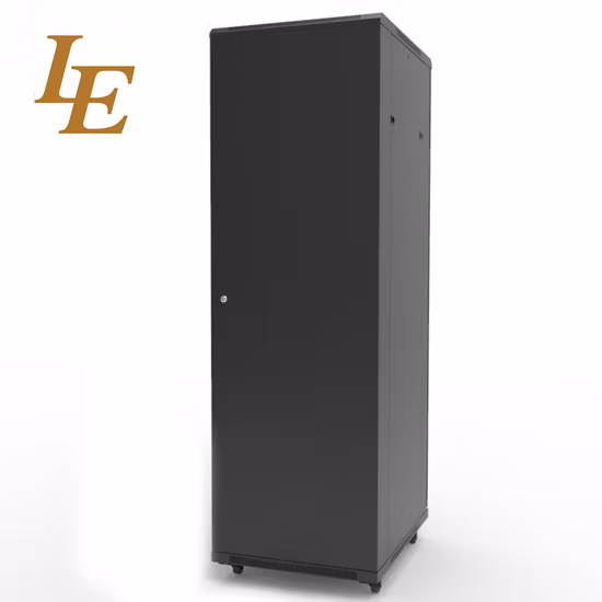 Le Floor Standing SPCC Vented Server Rack OEM 4u-48u 19 Inch Network Cabinet
