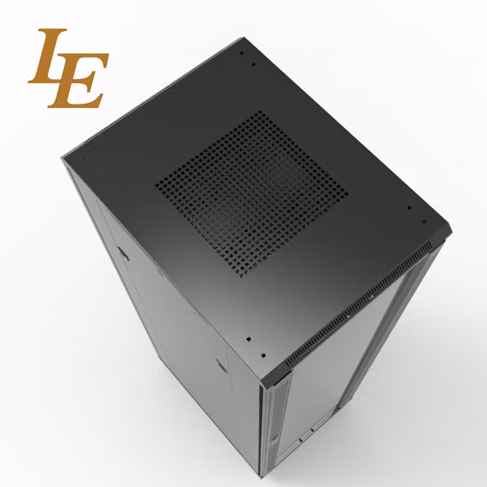 Le Floor Standing SPCC Vented Server Rack OEM 4u-48u 19 Inch Network Cabinet