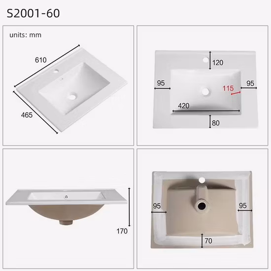New Design Sanitary Ware Ceramic Bathroom Wall Hung Basin Lavabo Wash Basin Wall Hung Basin Cabinet